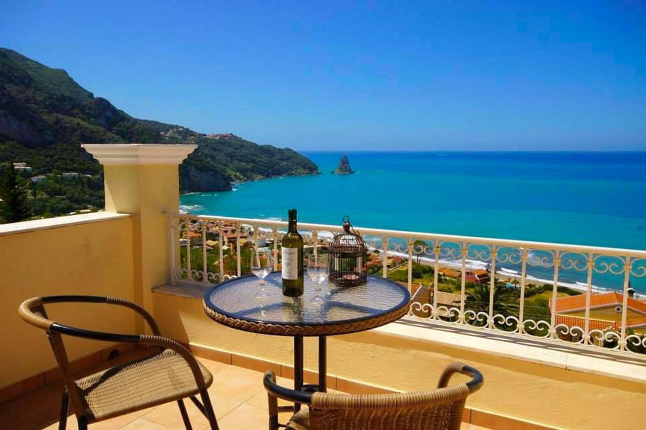 Natalia Apartment B With Panoramic Sea Views Of Agios Gordios Bay المظهر الخارجي الصورة